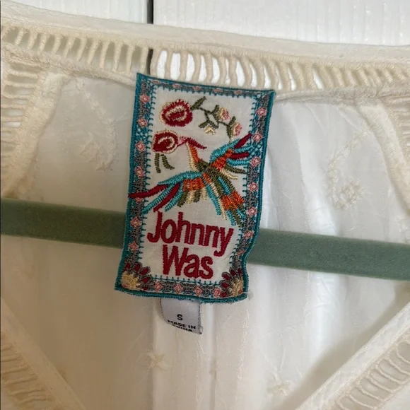 Johnny Was Laurel Amari Blouse - C10021-4 Cream Lace Blouse, Size S - Picture 2 of 11